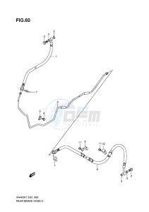 AN400 ABS BURGMAN EU-UK drawing REAR BRAKE HOSE