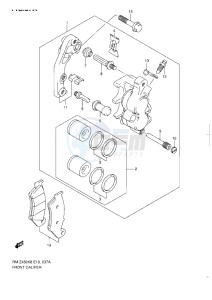 RM-Z 450 drawing FRONT CALIPER L1