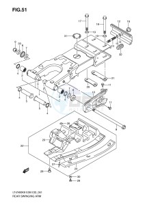 LT-Z400 (E28-E33) drawing REAR SWINGING ARM