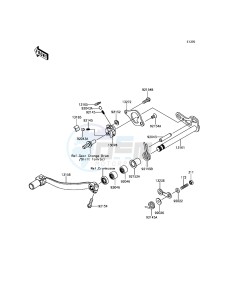 KX250F KX252AHF EU drawing Gear Change Mechanism