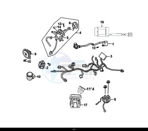 SYMPHONY ST 50 (25 KM/H) (XB05W4-NL) (E4) (L7-M0) drawing WIRE HARNESS