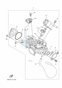 YFM450FWBD KODIAK 450 EPS (BEYA) drawing THROTTLE BODY ASSY 1