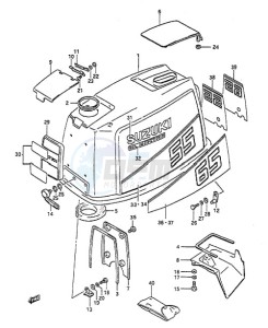 DT 65 drawing Engine Cover (1988)