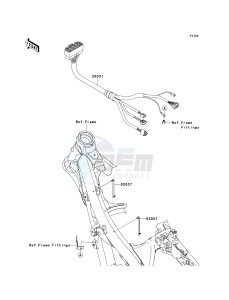 KX 250 W [KX250F MONSTER ENERGY] (W9FA) W9FA drawing CHASSIS ELECTRICAL EQUIPMENT