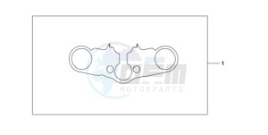 CBR600RR9 UK - (E / MME) drawing TOP BRIDGE COVER