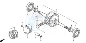 SES125 drawing CRANKSHAFT/PISTON