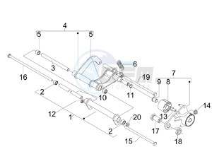 Beverly 250 Tourer (USA) USA drawing Swinging arm