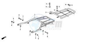 SH50 SCOOPY drawing LUGGAGE CARRIER