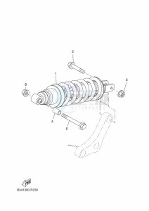 XSR700 MTM690-U (BJW1) drawing REAR SUSPENSION