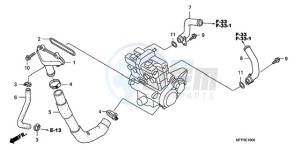 CB1300A9 BR / ABS CO MME - (BR / ABS CO MME) drawing WATER PIPE