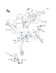 MULE_600 KAF400BBF EU drawing Brake Pedal