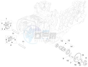 PRIMAVERA 150 4T 3V IE NOABS E3 (NAFTA) drawing Rocking levers support unit