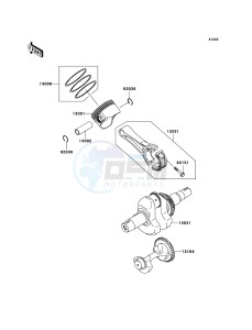 MULE_600 KAF400B9F EU drawing Crankshaft/Piston(s)