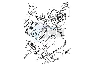 YP E MAJESTY 125 drawing FRONT BODY LIMITED