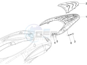 Liberty 125 4t Sport e3 (UK) UK drawing Rear luggage rack