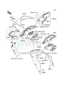 NINJA_ZX-10R_ABS ZX1000KBF FR GB XX (EU ME A(FRICA) drawing Cowling