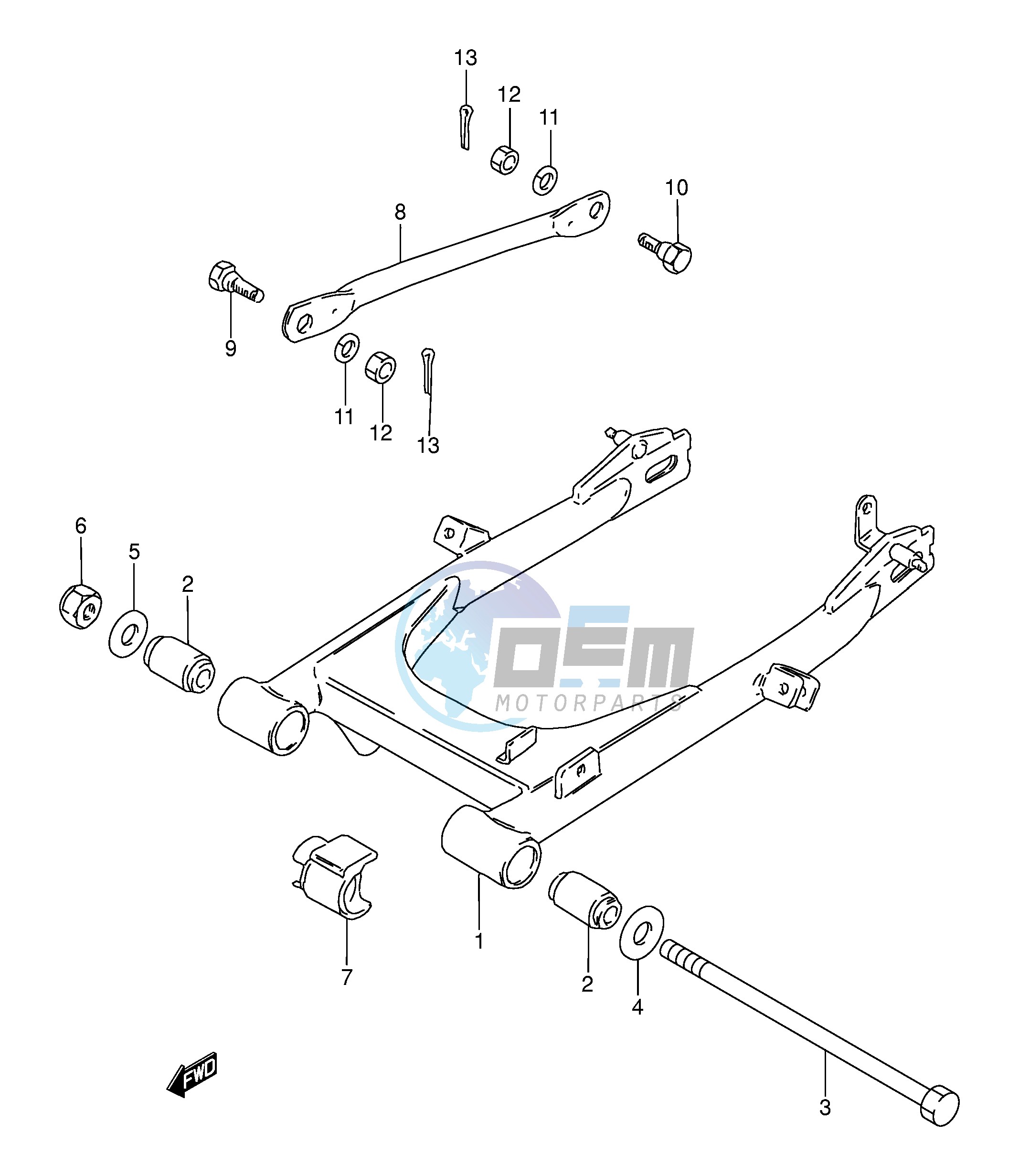 REAR SWINGING ARM (E94,P9,P48)