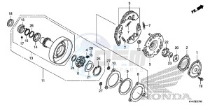 CRF110FD CRF110F Europe Direct - (ED) drawing ONE WAY CLUTCH