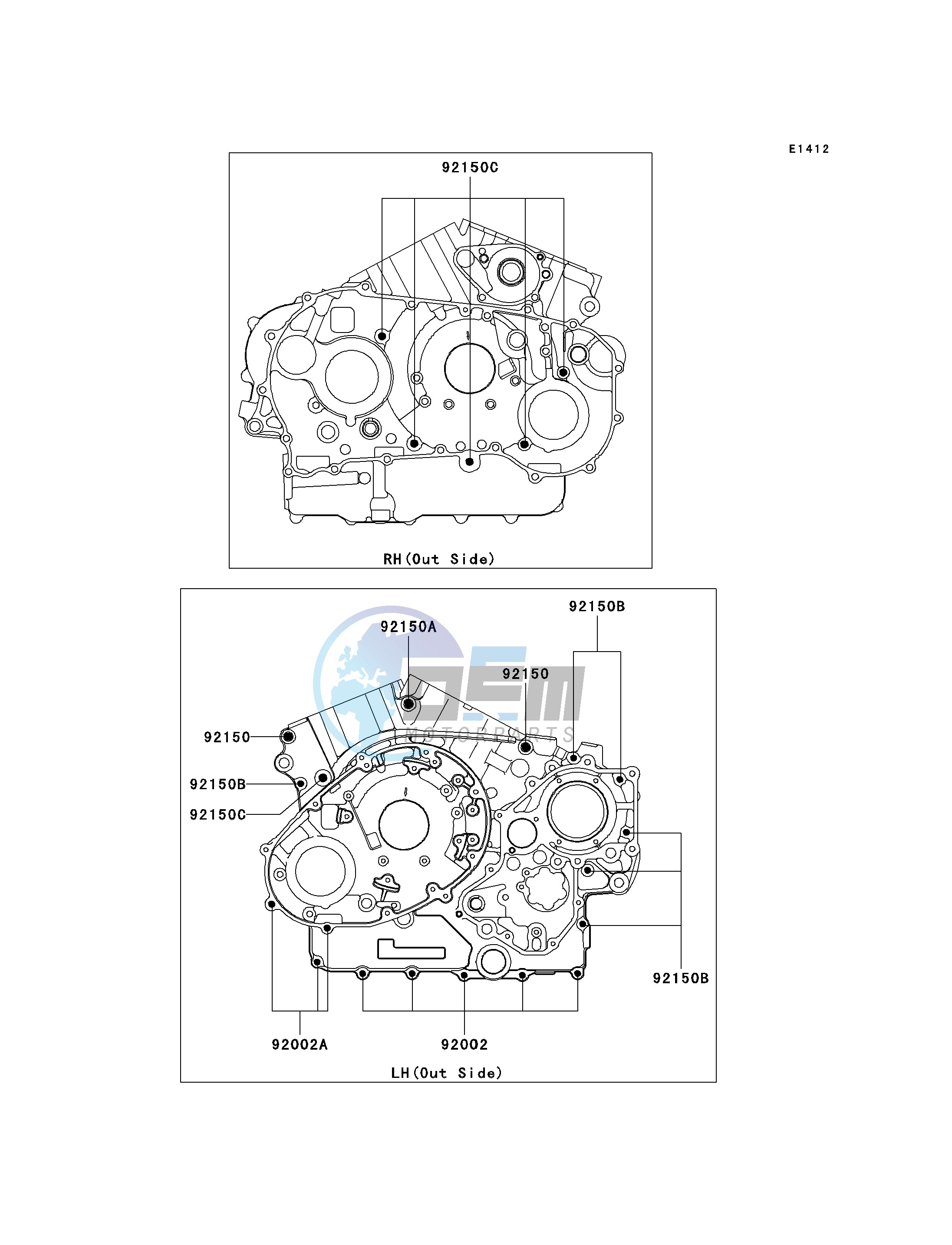 CRANKCASE BOLT PATTERN