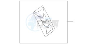 CBR1000RR9 Australia - (U / MME PSW SPC) drawing TANK PAD HRC LOGO