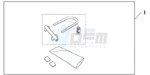 CBR600RR9 France - (F / CMF MME) drawing U-LOCK