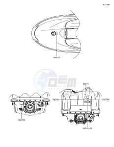 JET SKI SX-R JS1500AJF EU drawing Labels(EU)