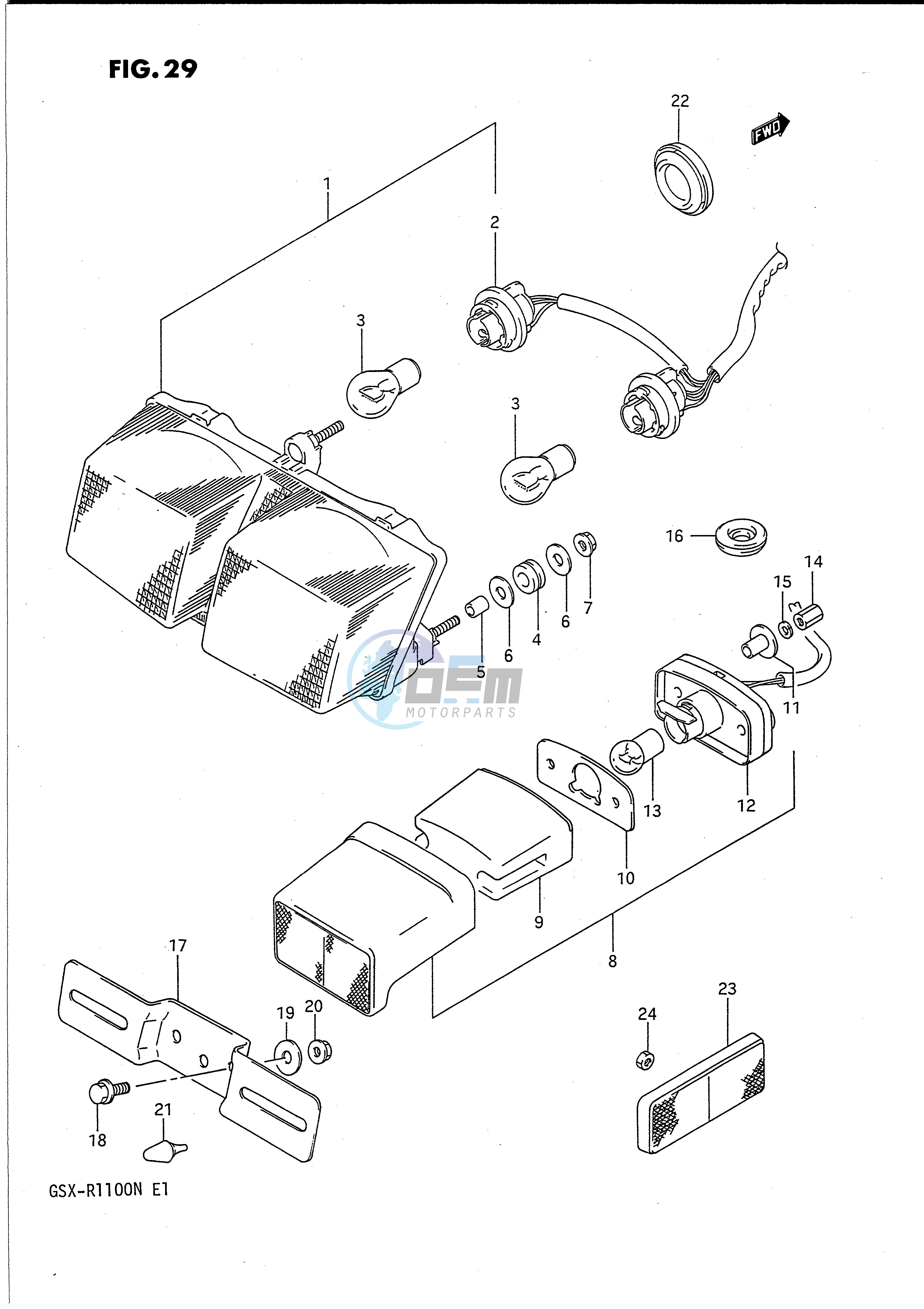 TAIL LAMP - LICENSE LAMP