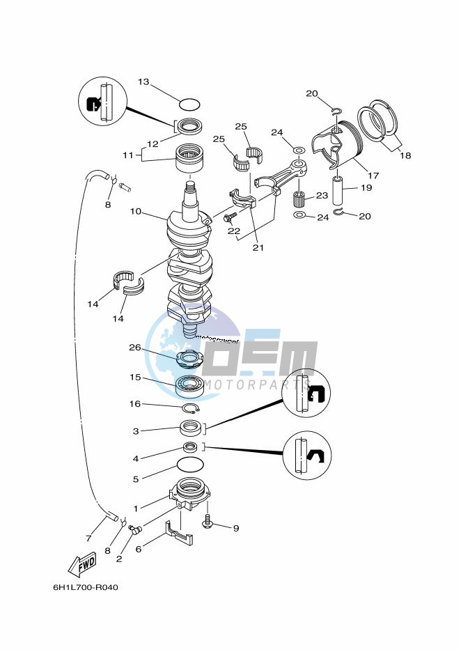 CRANKSHAFT--PISTON