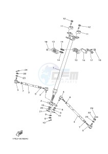 YFM700R YFM70RSSH RAPTOR 700R SE2 (B469) drawing STEERING