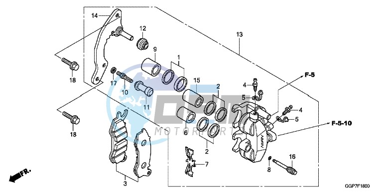 FRONT BRAKE CALIPER