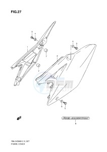 RM-Z 450 drawing FRAME COVER (K8-L0)