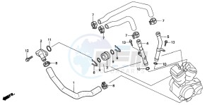 VT600C drawing WATER PIPE