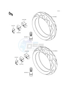 ZX 600 D [NINJA ZX-6] (D1) [NINJA ZX-6] drawing TIRE