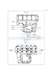 Z800 ZR800AEF FR GB XX (EU ME A(FRICA) drawing Crankcase Bolt Pattern