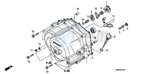 TRX250TMB drawing FRONT CRANKCASE COVER (TRX250TM)