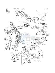 VERSYS_1000 KLZ1000ACF FR GB XX (EU ME A(FRICA) drawing Suspension/Shock Absorber