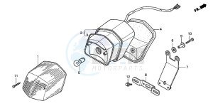 VT125C2 drawing TAILLIGHT