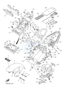 YZF-R6 600 R6 (1JSL 1JSM) drawing FENDER