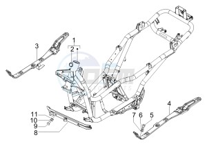 X7 250 ie Euro 3 drawing Frame bodywork