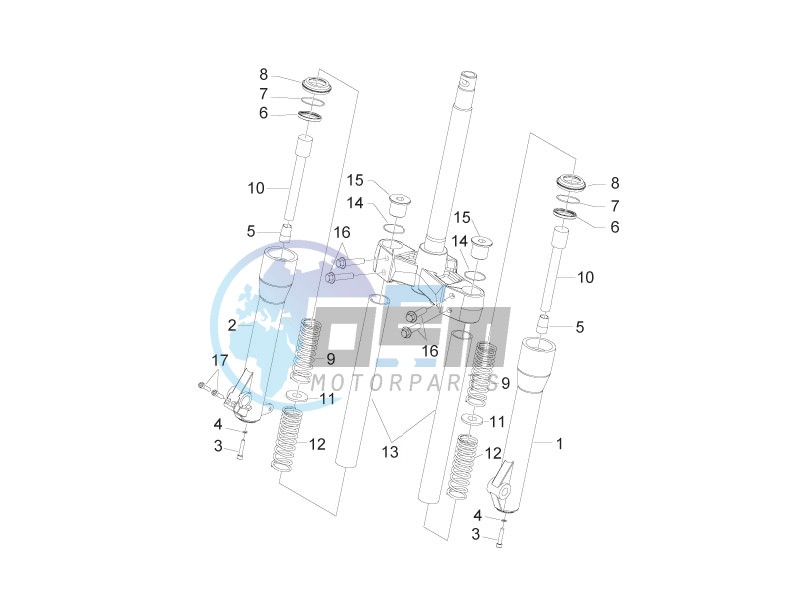 Fork components (Kayaba)