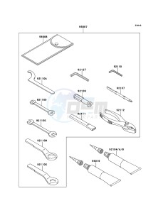 Z750 ABS ZR750MCF UF (UK FA) XX (EU ME A(FRICA) drawing Owner's Tools