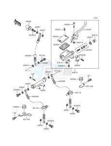 ZR 750 C [ZEPHYR 750] (C1-C3) [ZEPHYR 750] drawing FRONT MASTER CYLINDER-- ZR750-C1- -