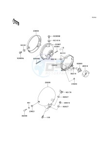 EN 500 C [VULCAN 500 LTD] (C6F-C9F) C6F drawing HEADLIGHT-- S- -