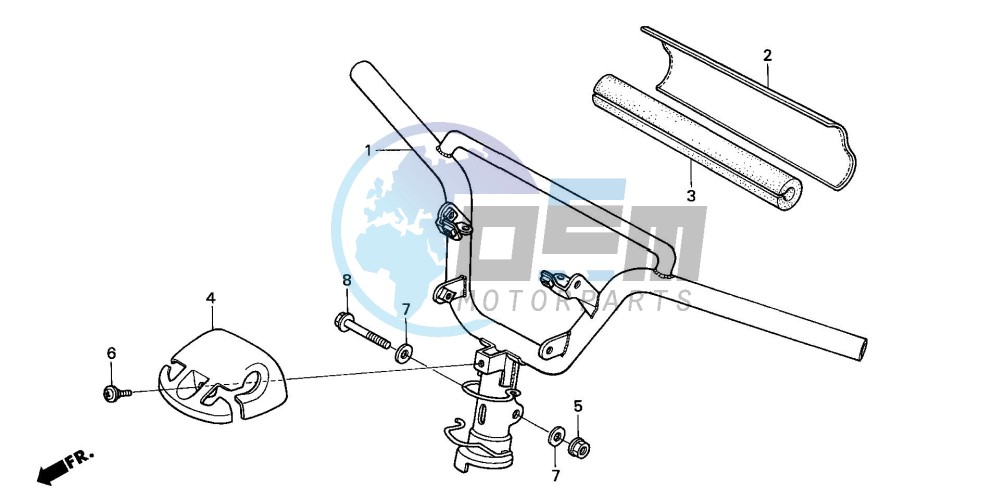 STEERING HANDLE/ HANDLE COVER (2)