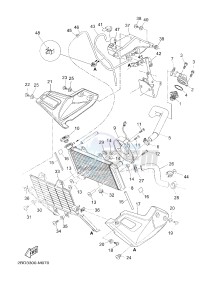 XT660Z TENERE (2BD7 2BD7 2BD7) drawing RADIATOR & HOSE