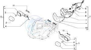 DNA 50 drawing Front light-turn signal lamp