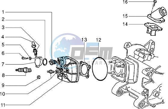 Cylinder head - Induction pipe