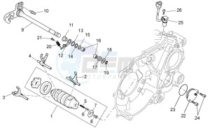 Pegaso Strada-Trail 650 ie drawing Gear box selector