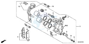 CRF450RB drawing FRONT BRAKE CALIPER