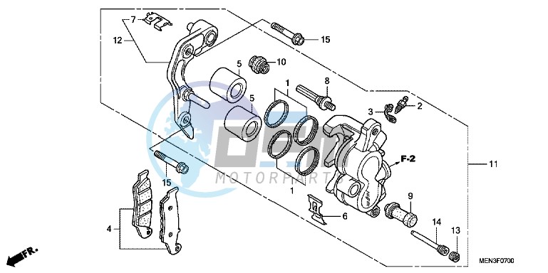 FRONT BRAKE CALIPER